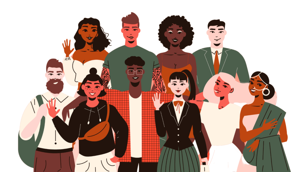 young people various