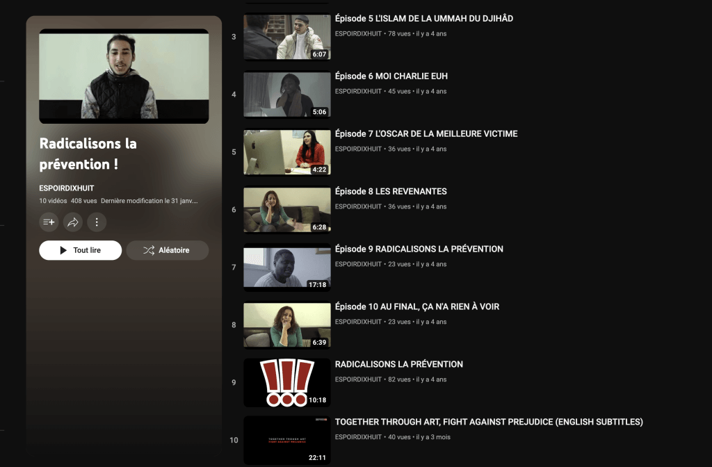 Capsules vidéo d'Espoir 18