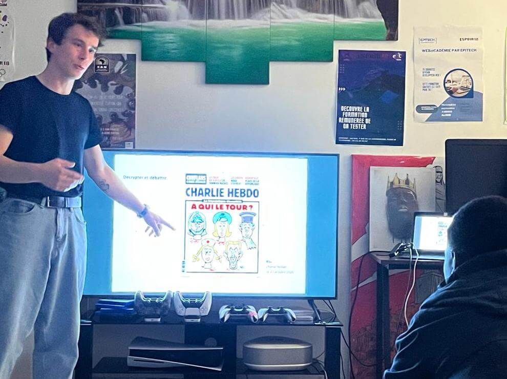 Débats autour de l’assassinat de Dominique Bernard avec l’association « Dessiner-Créer-Liberté »