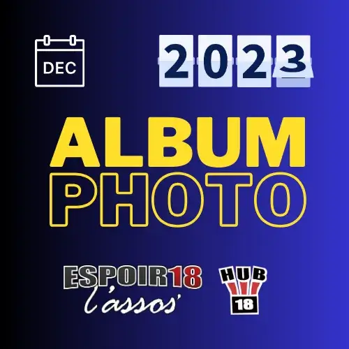 Image de mise en avant de l'article présentant l'album photo du mois de décembre 2023 d'Espoir 18